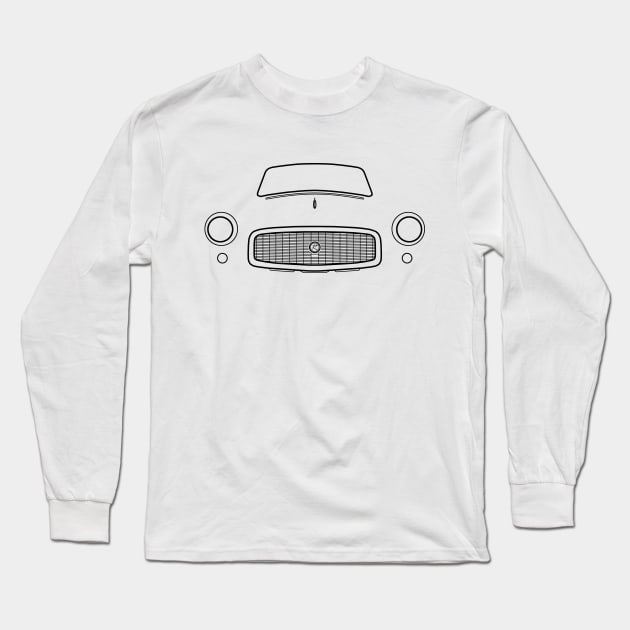 1960 AMC Rambler classic car black outline graphic Long Sleeve T-Shirt by soitwouldseem